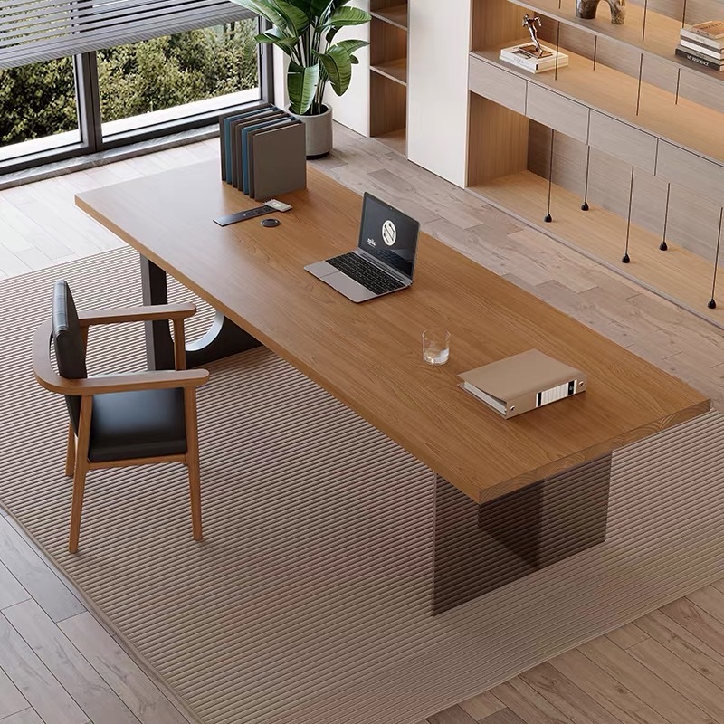 Home Furniture & Hardware Trading - Bureau flottant en bois et acrylique