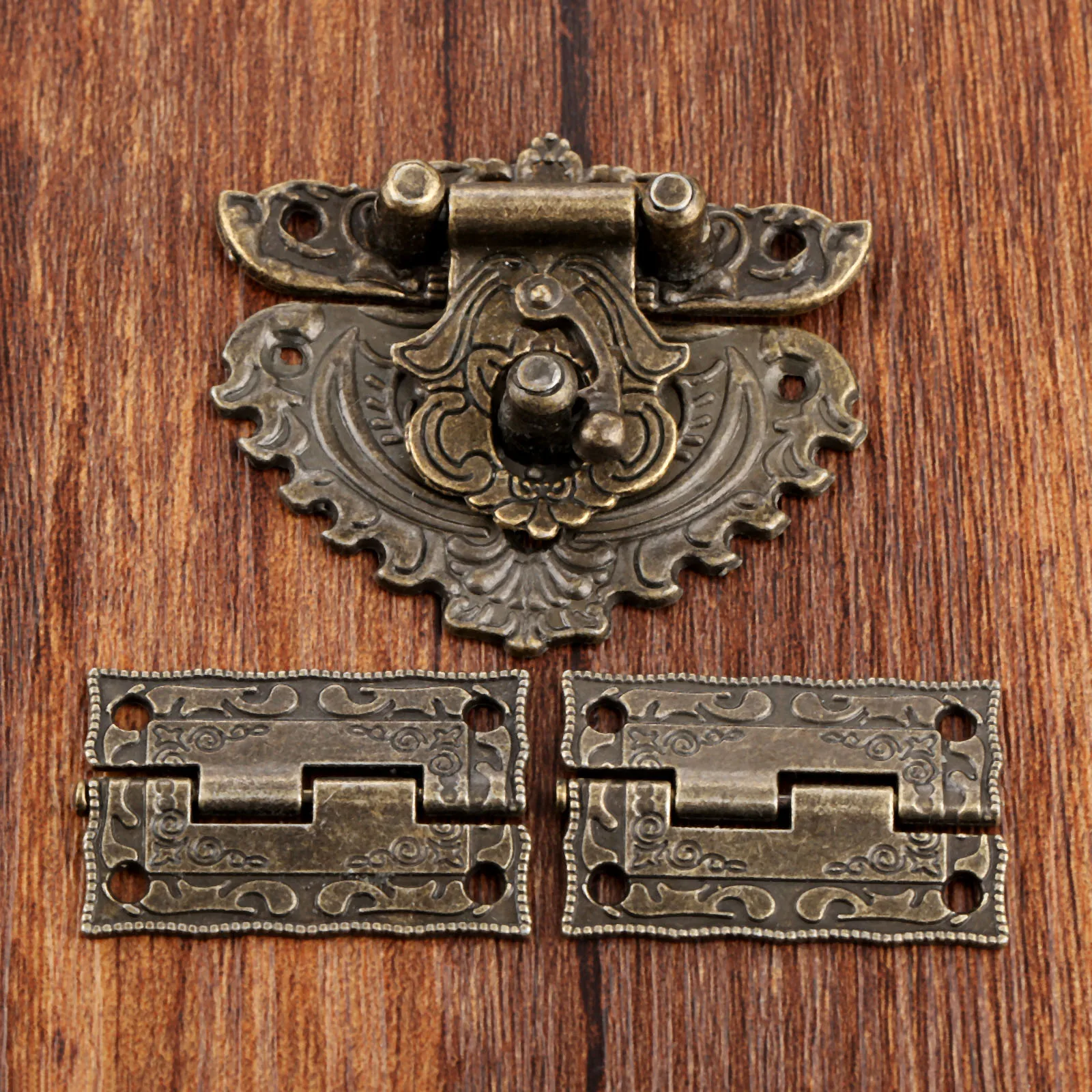 Furniture Hardware Replacement Parts - Cadenas en bronze antique, loquet de