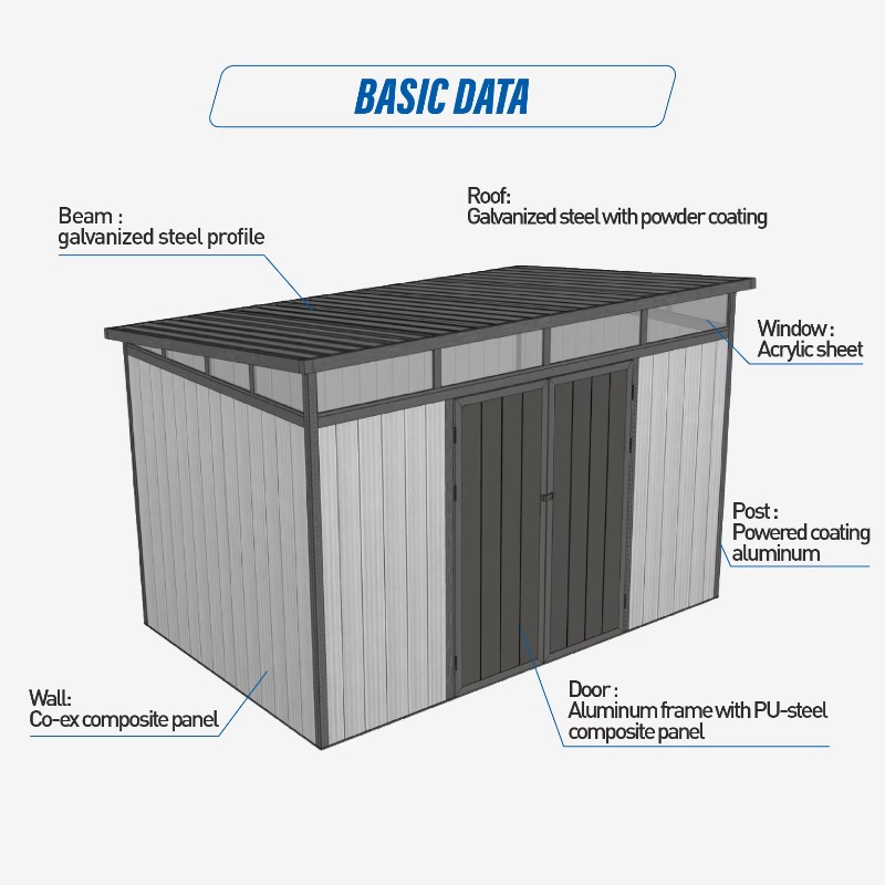 D2833 3M*3M Abri de rangement  - Home Furniture & Hardware Trading avis et prix