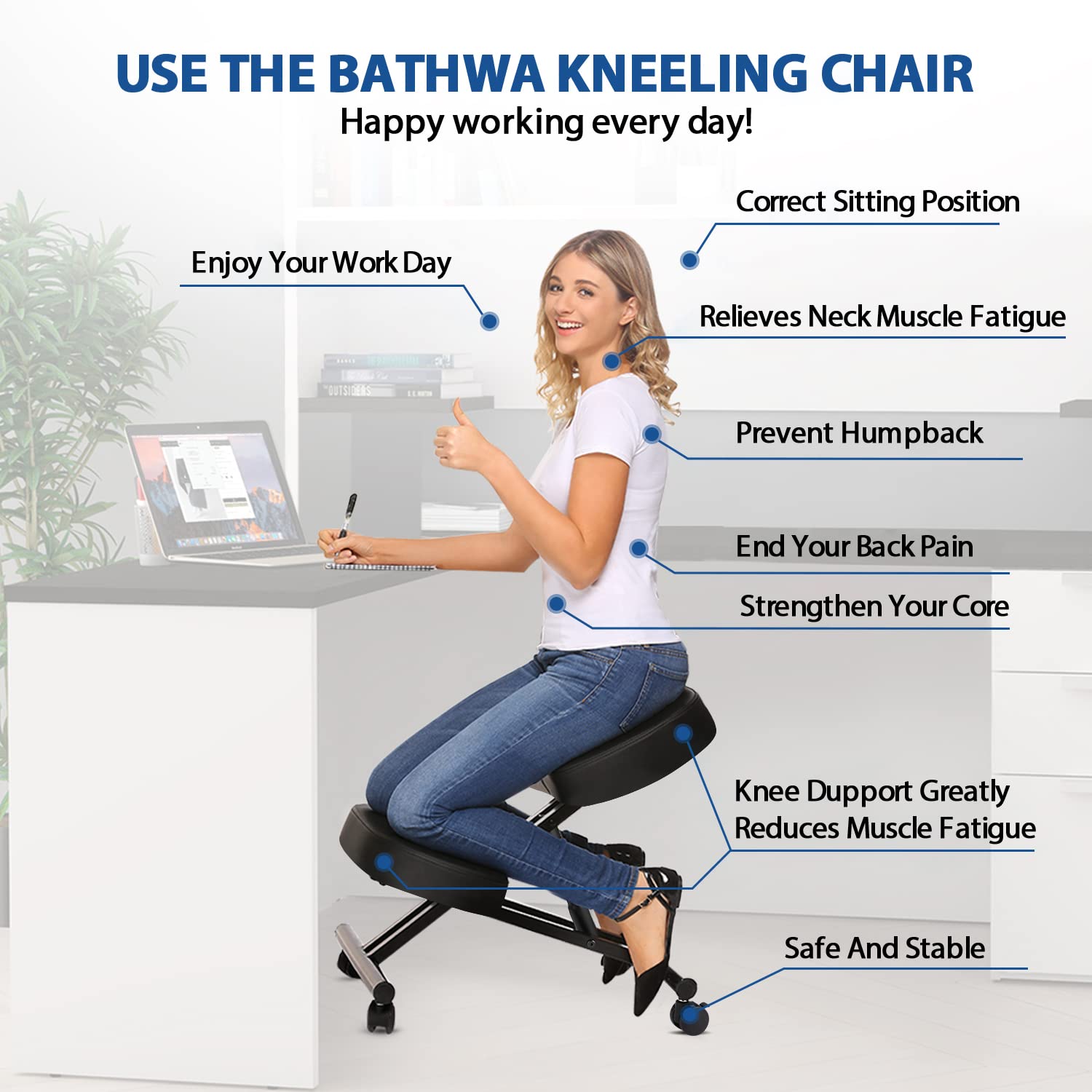 Chaise à genoux ergonomique po - Home Furniture & Hardware Trading avis et prix